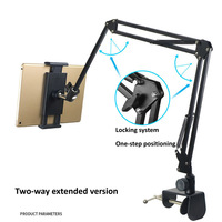 OUTMIX 360 stopni długie ramię Tablet uchwyt stojak na 4-12.9 cal Tablet Smartphone łóżko pulpit leniwy uchwyt uchwyt wsparcie dla iPad 4